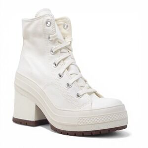 NEW Converse Womens Chuck 70 De Luxe Heel Egret White Canvas A05348C Size 6